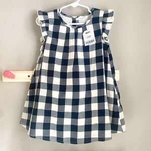 NWT Next UK Buffalo Check / Plaid Lined Trapeze Dress
